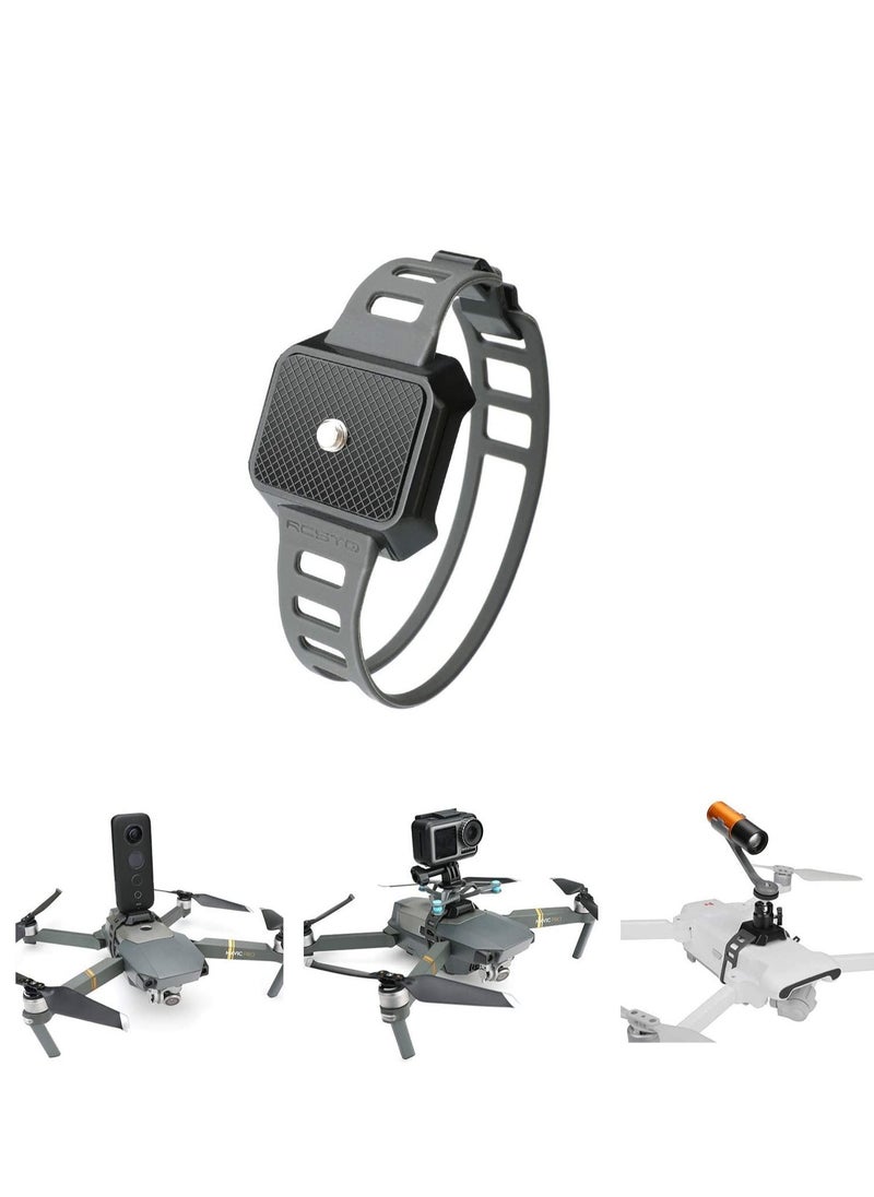 Multifunctional Fixture Mount Extension Mount Drone Camera Mount Adapter for Mavic 3/Air 2s/2/Pro Mavic 2 Compatible with Insta360 Osmo Action Flight Light LED Display