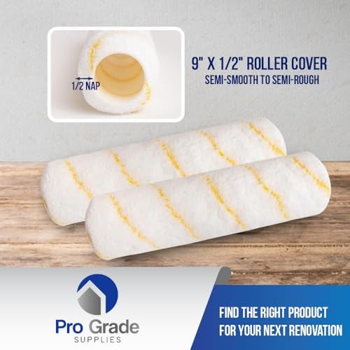 Pro-Grade Pro Grade - Paint Roller Covers - 1/2 X 9 Inch Microfiber 5 Pack - Image 3