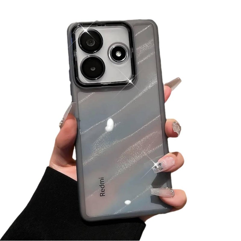 LS غطاء واقي، شفاف، مقاومة السقوط, حماية عدسة، مقاوم للصدمات لـ Redmi Note 14 باللون الأحمر - Image 5