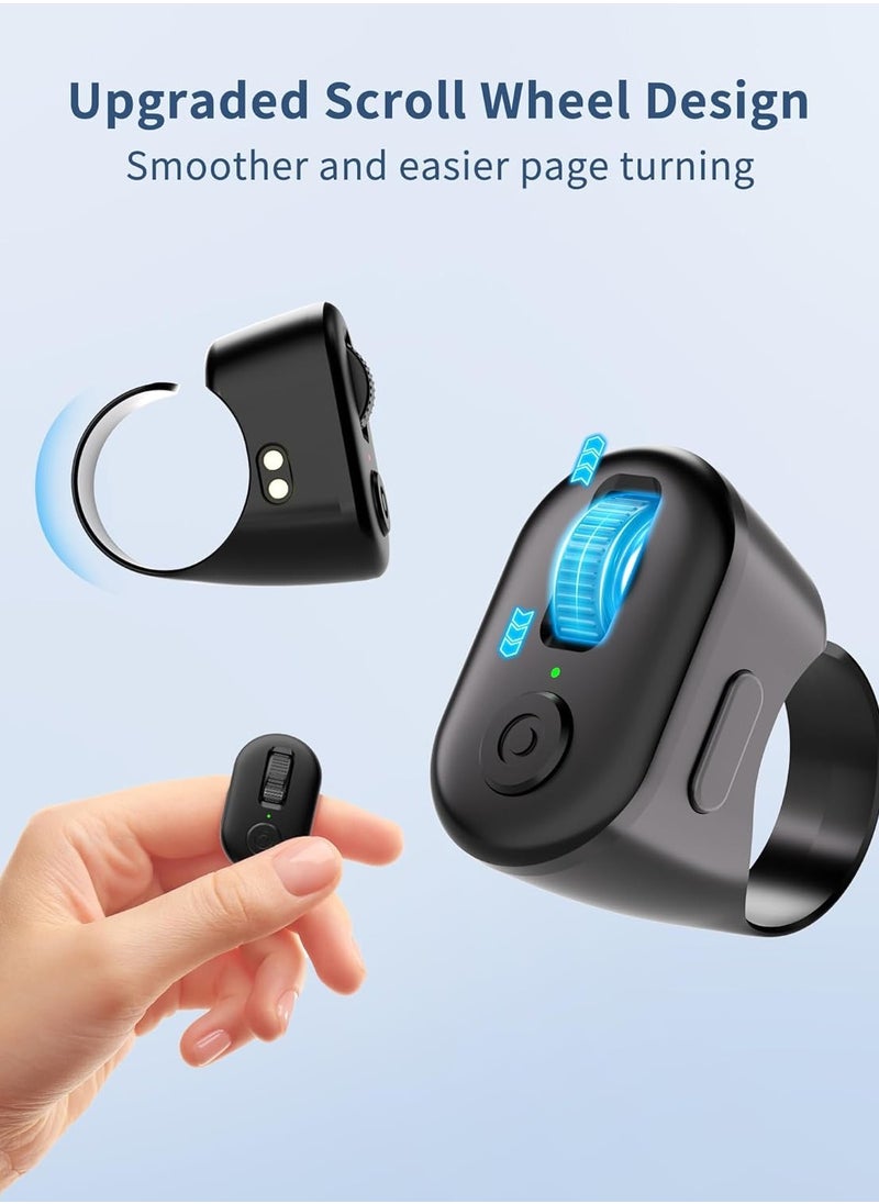 DUNISO TikTok Scroll Ring, Page Turner for iPhone iPad, Wireless Bluetooth Camera Remote Control, Suitable for TIK Tok, iPhone, iPad, Android  - Image 3