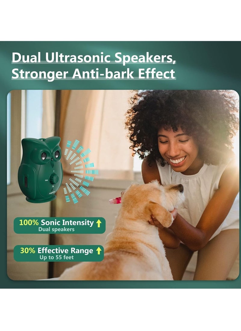 Anti Bark Device, Waterproof Strong Rechargeable Barking Deterrent, Easy To Use Dog Barking Control Device With Dual Ultrasonic Speakers Safe For Human And Dogs, (1pc)
