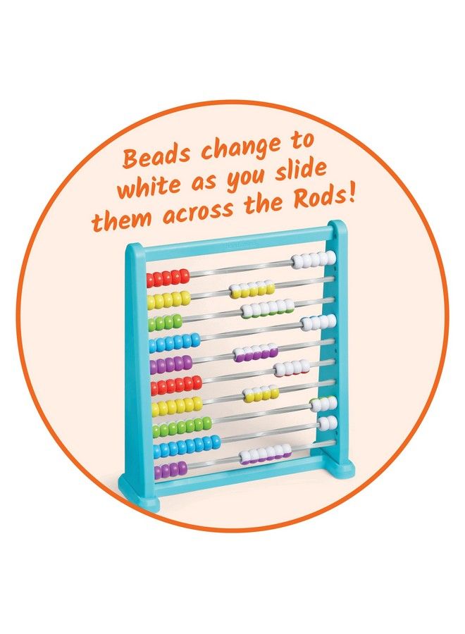 hand2mind Color Changing Plastic 100 Bead Abacus Abacus For Kids Math Math Manipulatives Kindergarten Counting Rack For Kids Counters For Kids Math Educational Toys For Elementary Kids (Set Of 1) - Image 3