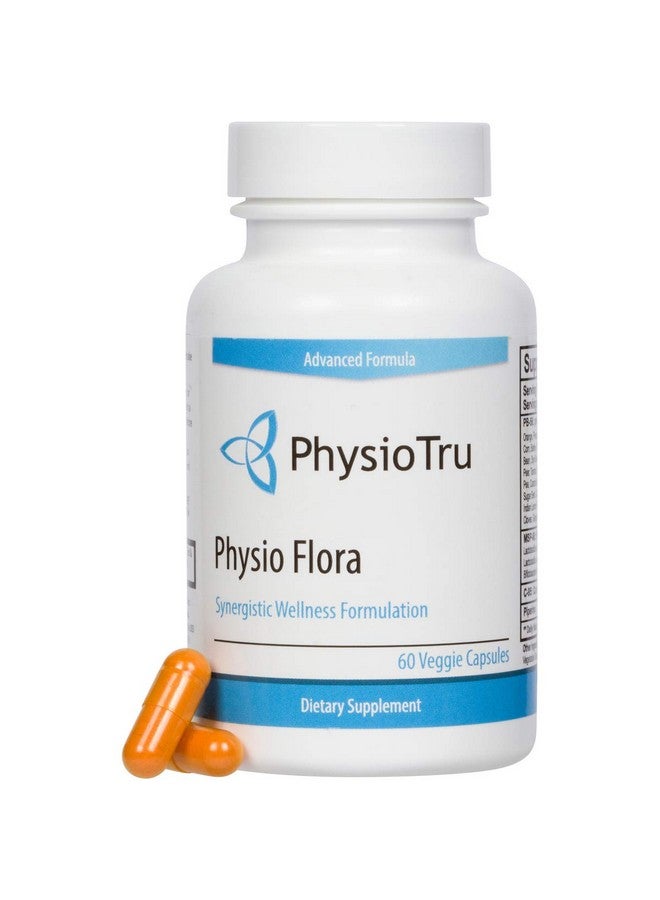 PhysioTru Physio Flora Curcumin Piperine, Probiotics and Prebiotics for Gut, 60 Veggie Capsules - Image 4