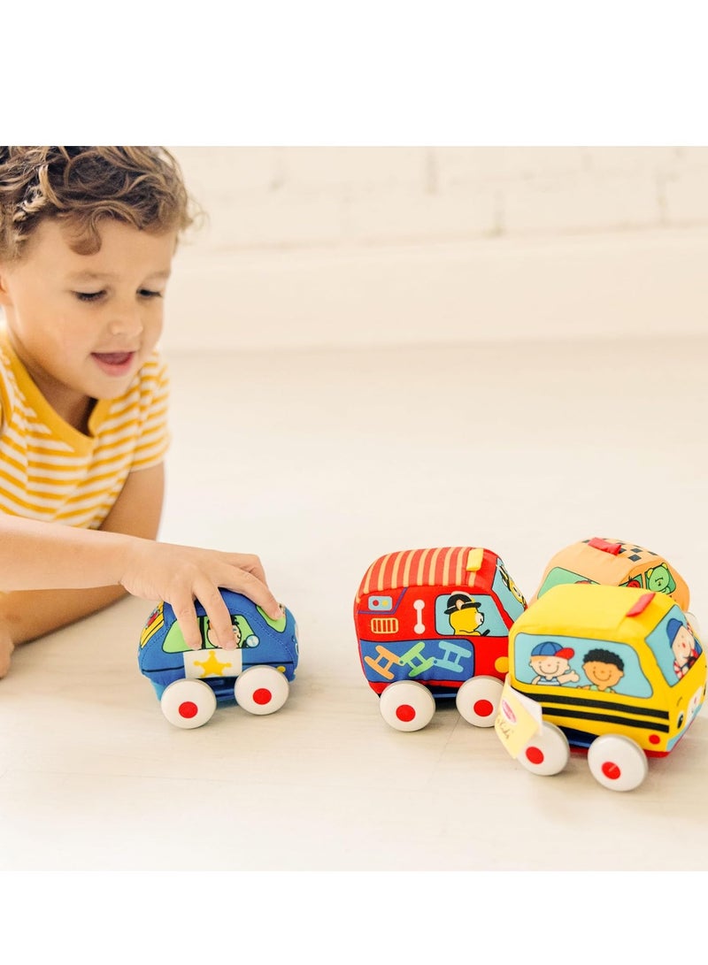 Pull Back Car Set for Kids Soft Baby Toy Set with 3 Cars Pull Back Cars Toys for Babies and Toddlers  - Image 4