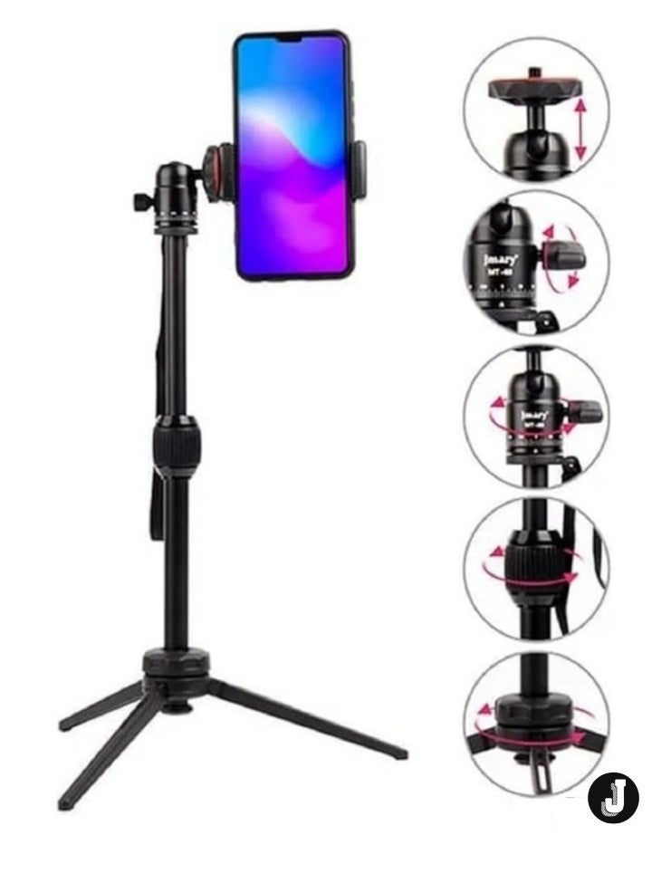 JAJEEK Table Tripod Stand – Lightweight Aluminum, 39.5cm Max Height, 3kg Load Capacity for Mobile Phones & Cameras - Image 1