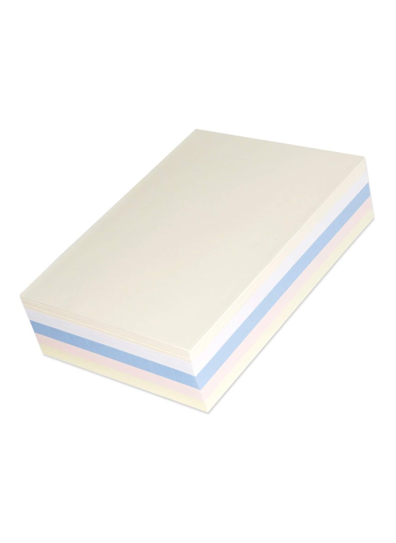 FIS 500-Sheets FIS A4 Executive Laid Paper 100gsm, Multicolor - FSPALD100ASST  - Image 1