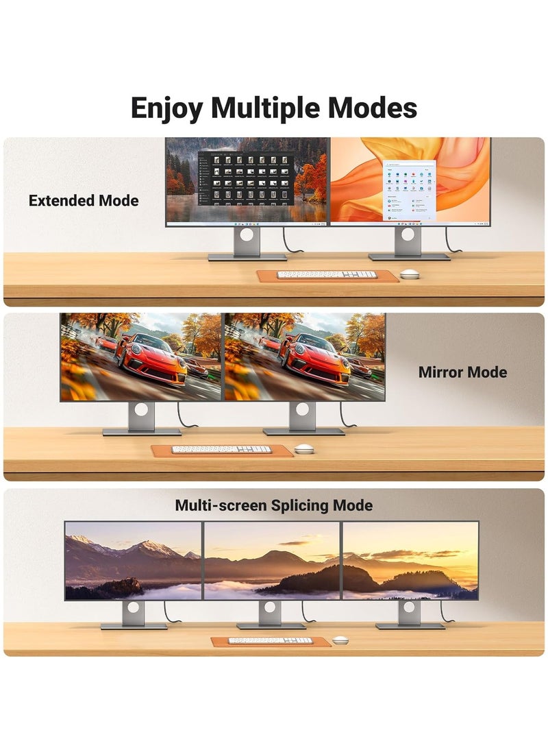 Ugreen 4K DisplayPort to HDMI Cable (2M), Supports 4K@30Hz, 2K@60Hz, 1080p@240Hz, Active DP to HDMI Braided Cable, Compatible for Graphics/SAMSUNG/Desktop/PC/EPSON/Sony - Image 5