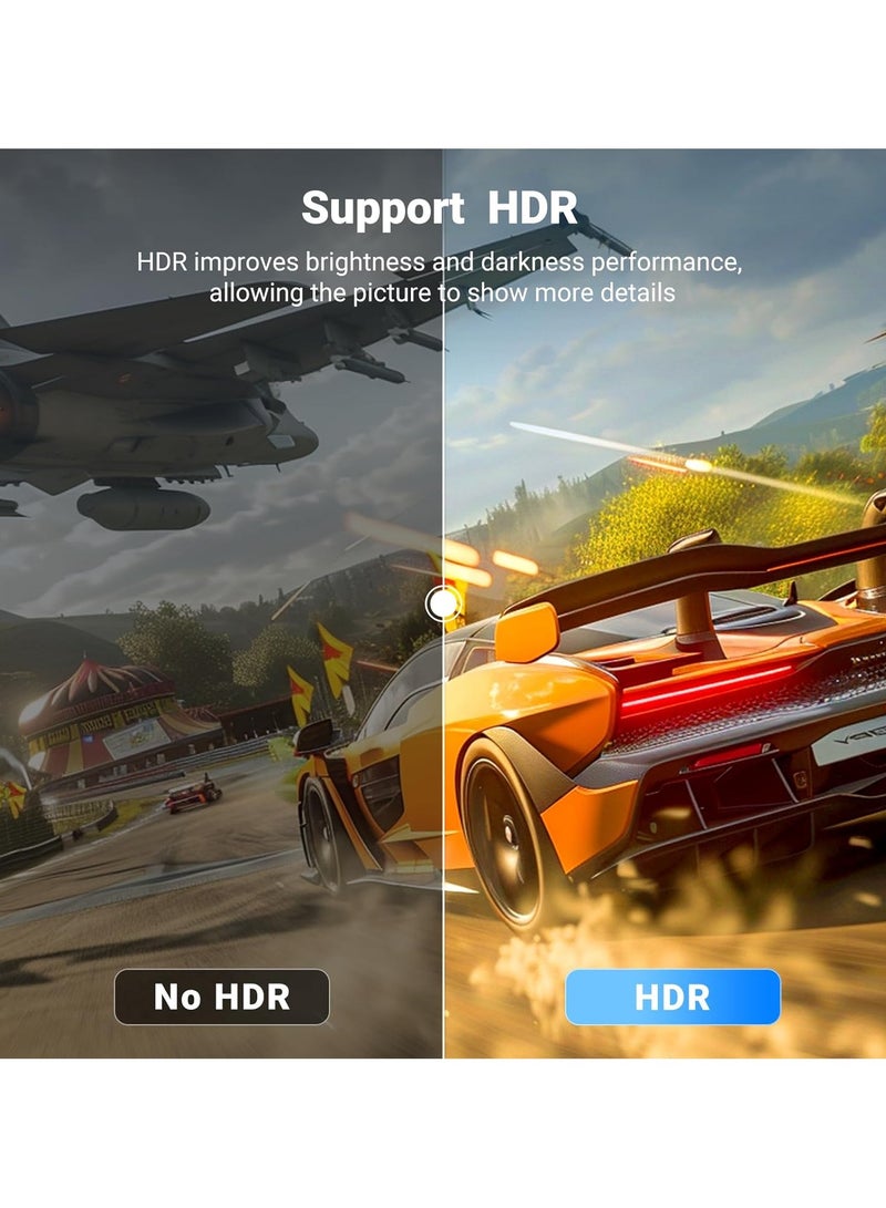 Ugreen 4K DisplayPort to HDMI Cable (2M), Supports 4K@30Hz, 2K@60Hz, 1080p@240Hz, Active DP to HDMI Braided Cable, Compatible for Graphics/SAMSUNG/Desktop/PC/EPSON/Sony - Image 4