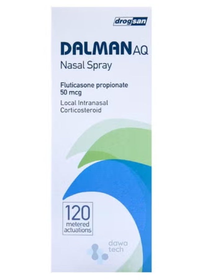 Dalman AQ 50Mcg Nasal Spray 120 Doses | Allergy Relief Nasal Spray for Nasal Congestion & Sneezing - Image 1
