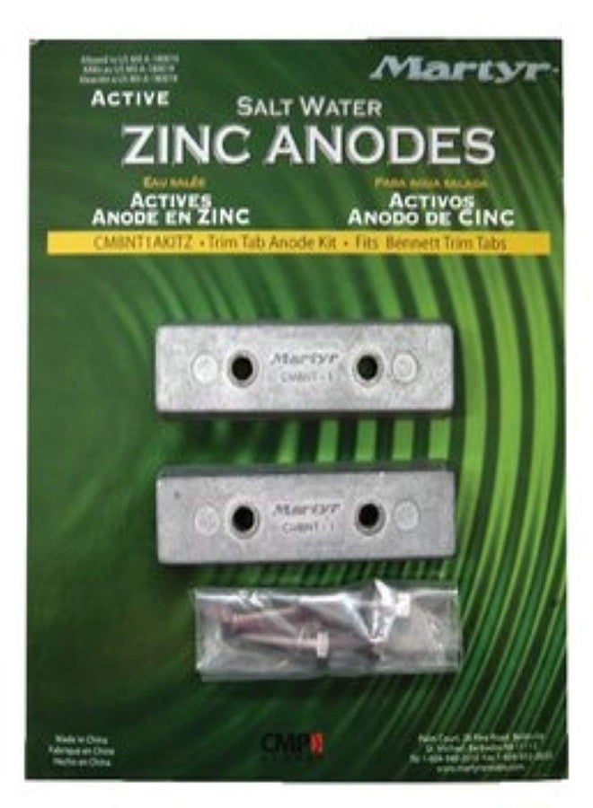 Canada Metals-MARTYER ANODES Anode KIT Bennett Trim TAB ZINC