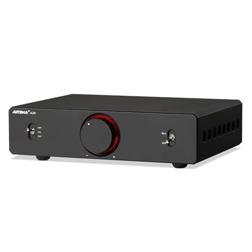AIYIMA A20 21 Channel Power Amplifier300Wx2 HiFi Fully Balanced Stereo Amp with Adjustable HPFSub OutPFFBTPA3255 Class D AmpXLRRCA Inputs12V TriggerBypass Functions - Image 1