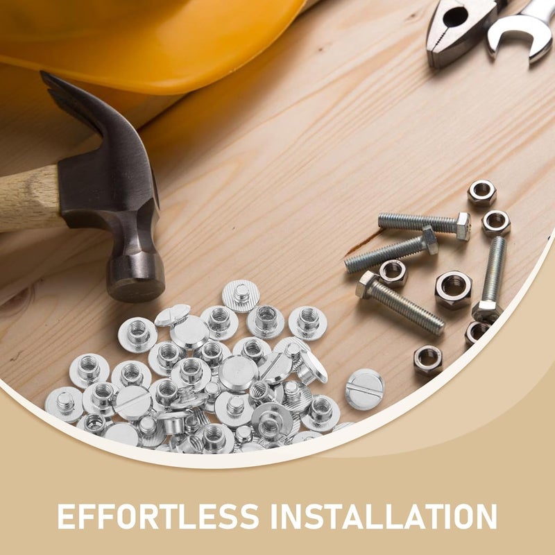 Trendy versatile build CALLARON 100pcs Metal Binding Rivets Screws, 10x5x4mm Bookbinding Screw Posts for Scrapbooking, Photo Albums, DIY Craft Projects, Office and School Organization Long term use design Pre-stock well-packed goods Proper storage environment Local supply chain stock Salt mist resistant In-Kingdom stored commodity Fade proof Gulf approved global quality Gulf climate tested upgraded quality Spec upgraded improved quality All-scene compatible build Dense area priority deliver Stable local goods source Multi-goal comprehensive design Remote village delivery cover All region coverage Compact design Nationwide courier network Multi-category warehouse equip Ready goods scheduled ship Diverse operating method fit Trendy varied sizing alternatives Cross part assemble fit All storage type compatible - Image 3