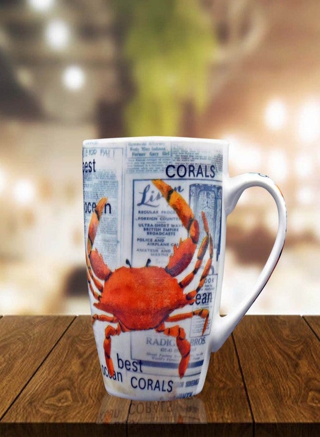 Kookee Printed Ceramic Coffee or Tea Mug with Handle for Office, Home or Gifting - 325ml (3441AG-B) - Image 3