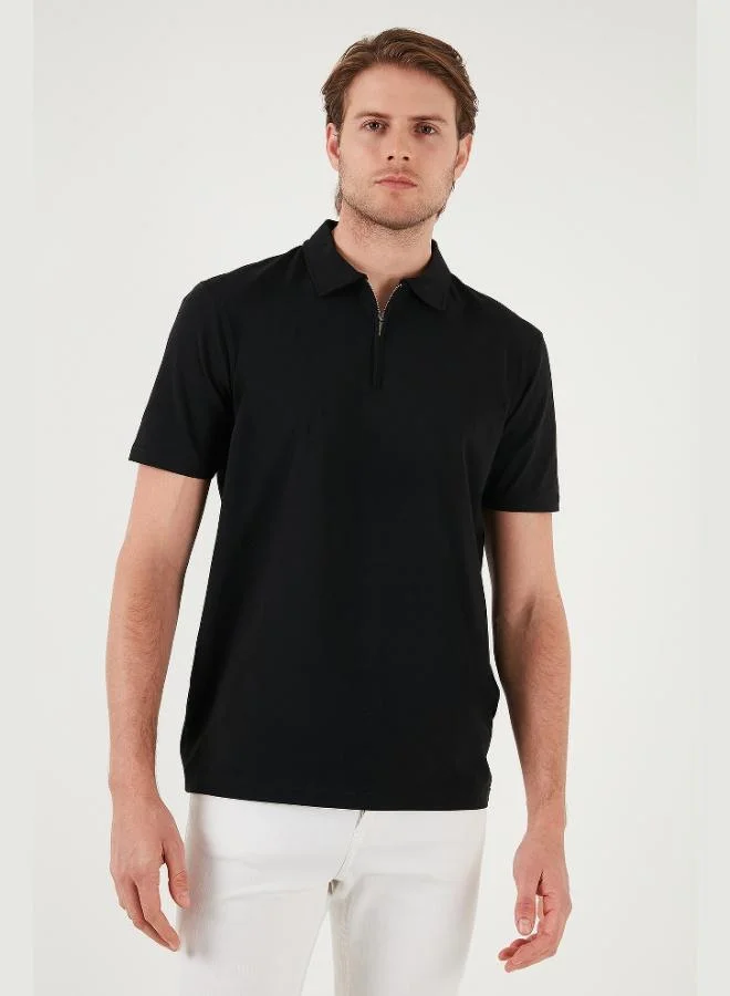 Buratti Stretch Cotton Regular Fit Half Zipper 3-Pack Polo Collar T-Shirt Men's Polo Collar T-Shirt 5902972S3