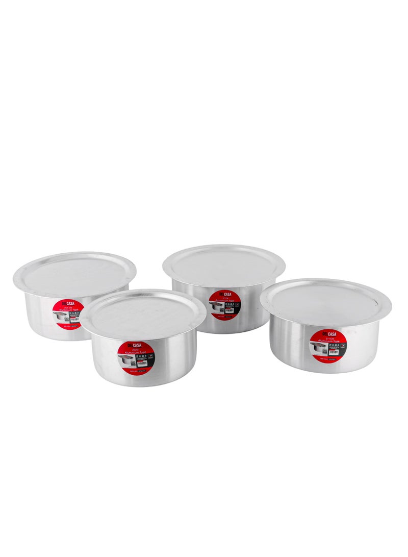 DELCASA Delcasa 4 Piece Flat Bottom Tope Set- DC2679 - Image 3
