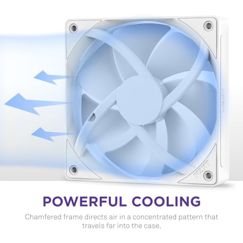 NZXT F140P - مروحات ضغط ثابت 140 مم - مفرد - أبيض - Image 4