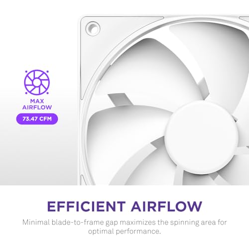 NZXT F140P - مروحات ضغط ثابت 140 مم - مفرد - أبيض - Image 3