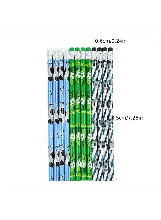 12 Sports Themed HB Pencils Baseball Football Party Favors Birthday Gifts A05 - Image 3