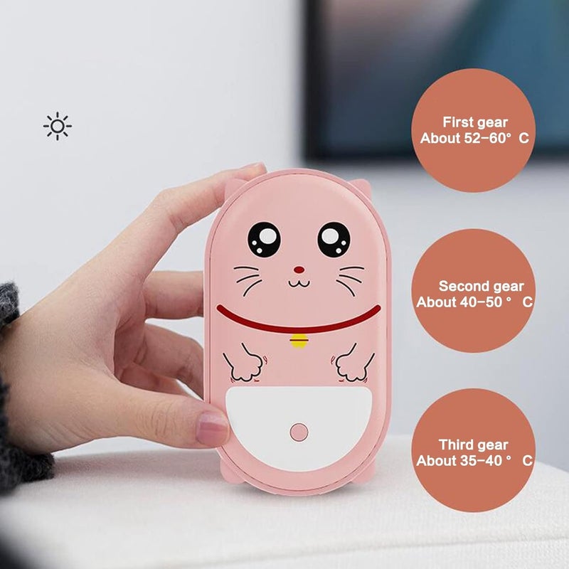 woobles Hand Warmers Rechargeable, 10000mAh Hand Warmer USB Reusable Power Bank, 15 Hrs Long-Lasting Heat, Electric Portable Pocket Warmer, 3 Heat Levels, Great Gifts for Men & Women in Cold Weather Winter - Image 3