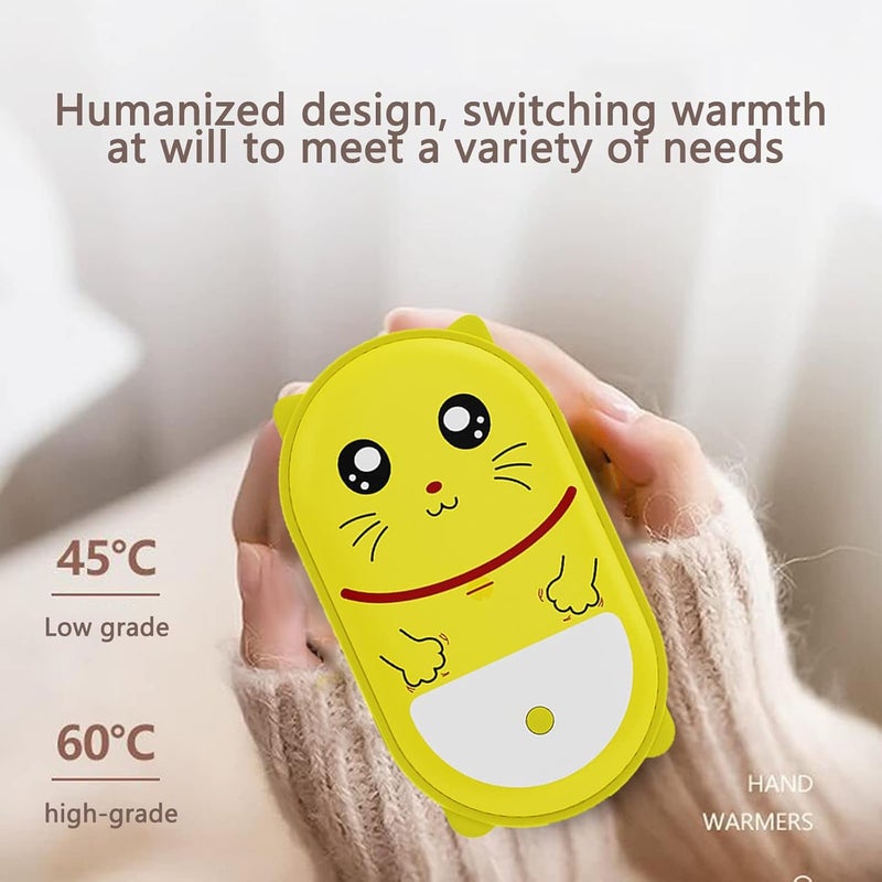 woobles Hand Warmers Rechargeable, 10000mAh Hand Warmer USB Reusable Power Bank, 15 Hrs Long-Lasting Heat, Electric Portable Pocket Warmer, 3 Heat Levels, Great Gifts for Men & Women in Cold Weather Winter - Image 2