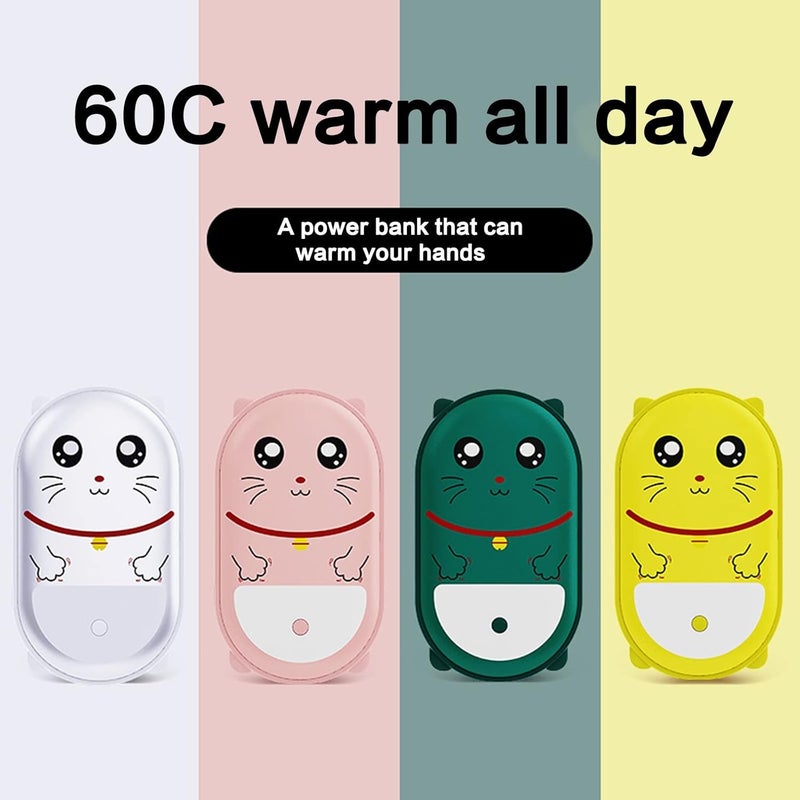woobles Hand Warmers Rechargeable, 10000mAh Hand Warmer USB Reusable Power Bank, 15 Hrs Long-Lasting Heat, Electric Portable Pocket Warmer, 3 Heat Levels, Great Gifts for Men & Women in Cold Weather Winter - Image 5