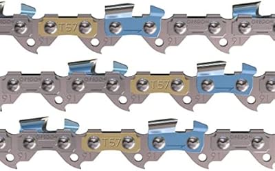 Oregon Chainsaw Chains, 3-Pack 3/8" Low Profile Pitch, .050" (1.3 mm) Gauge VXL Semi Chisel Replacement Chainsaw Chains - Image 1