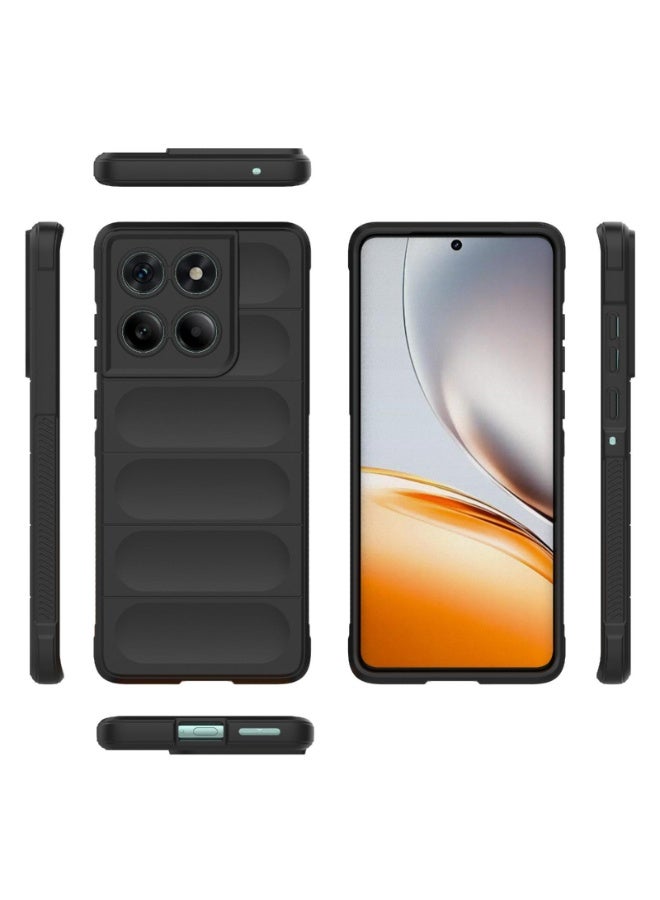 جراب موبايل ماجيك شيلد  سيليكون مضاد للصدمات وحمايه للكاميرا متوافق   Moto Edge 60 Fusion (اسود) - Image 3