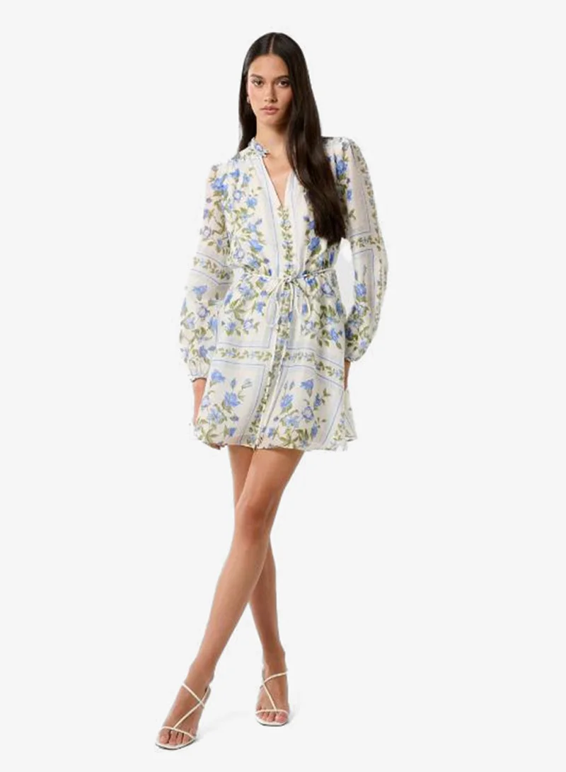 forever new Tamila Printed Puff Sleeve Mini Dress