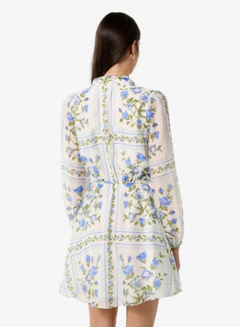 forever new Tamila Printed Puff Sleeve Mini Dress - Image 2