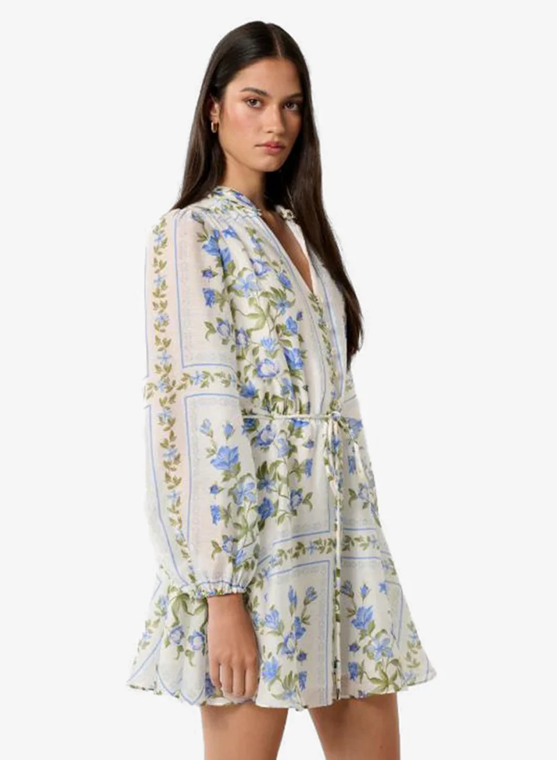 forever new Tamila Printed Puff Sleeve Mini Dress