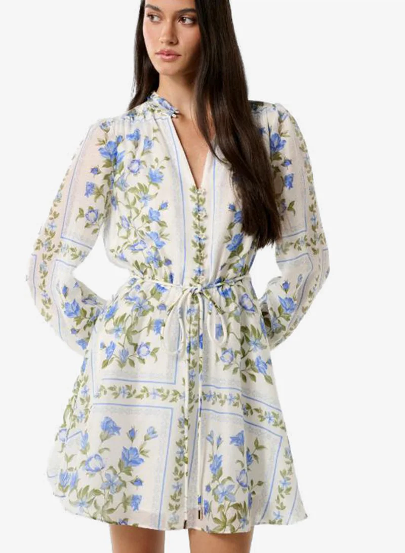 forever new Tamila Printed Puff Sleeve Mini Dress