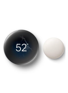 Nest Google Nest 4th Gen Smart Learning Thermostat with Temperature Sensor (Polish Silver)  - Image 1