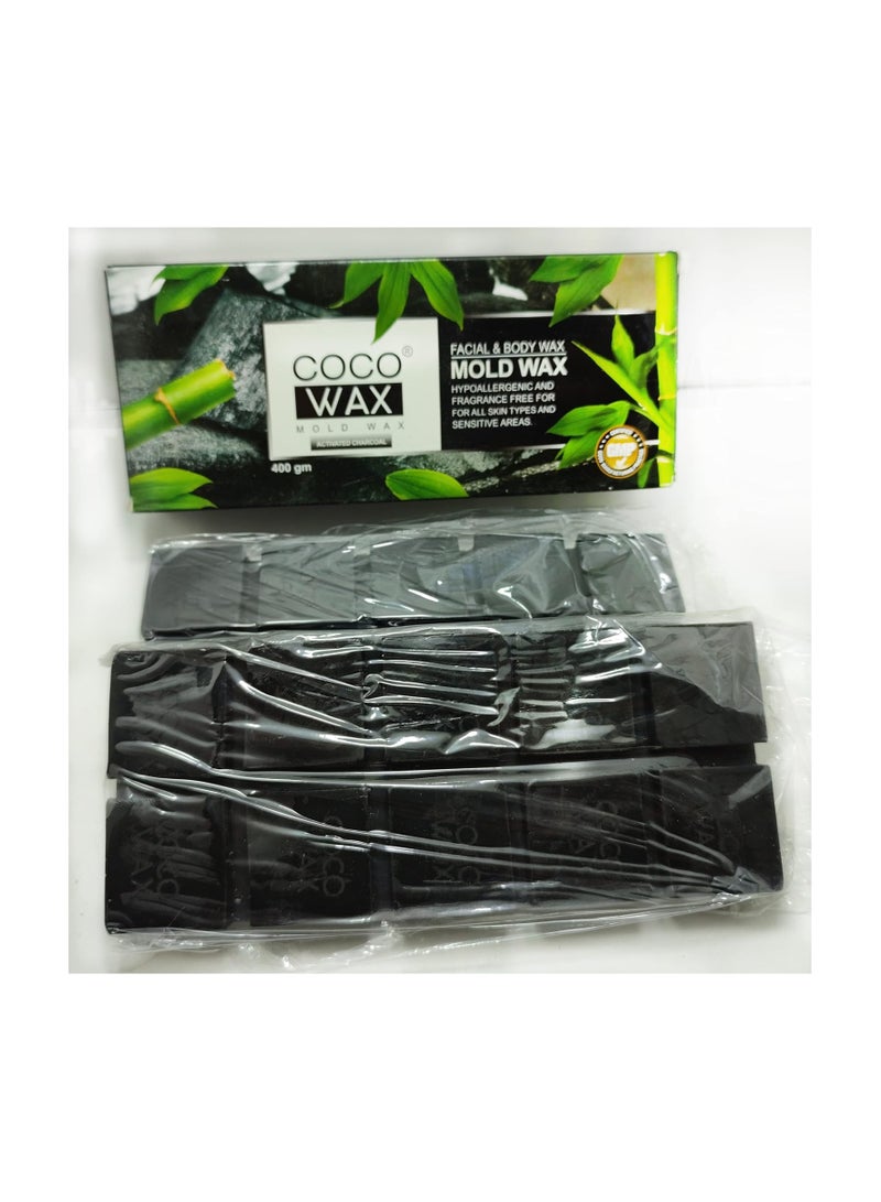 Coco FACIAL & BODY WAX Activated Charcoal 400gm - Image 1