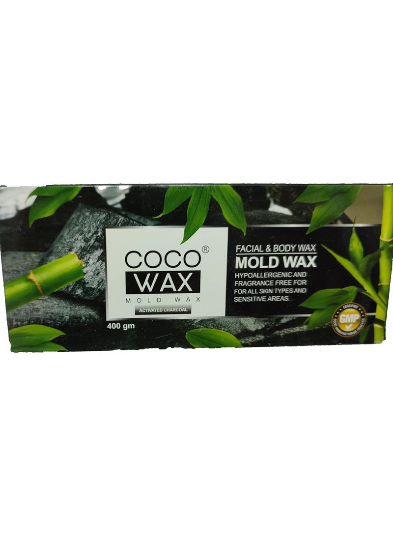 Coco FACIAL & BODY WAX Activated Charcoal 400gm - Image 2