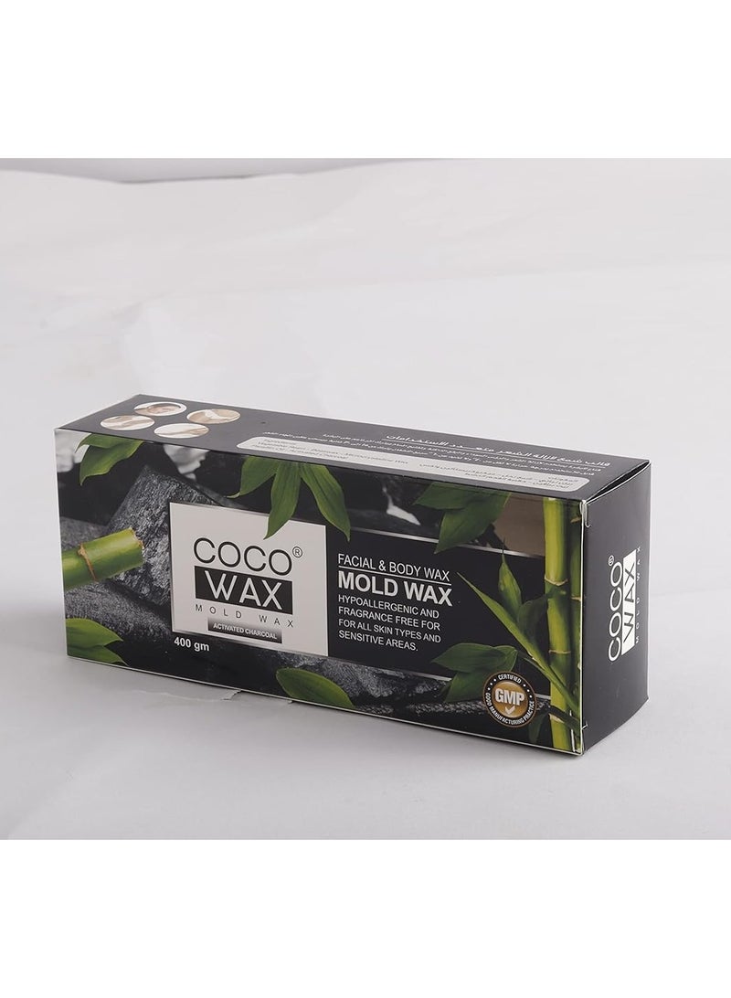 Coco FACIAL & BODY WAX Activated Charcoal 400gm - Image 3