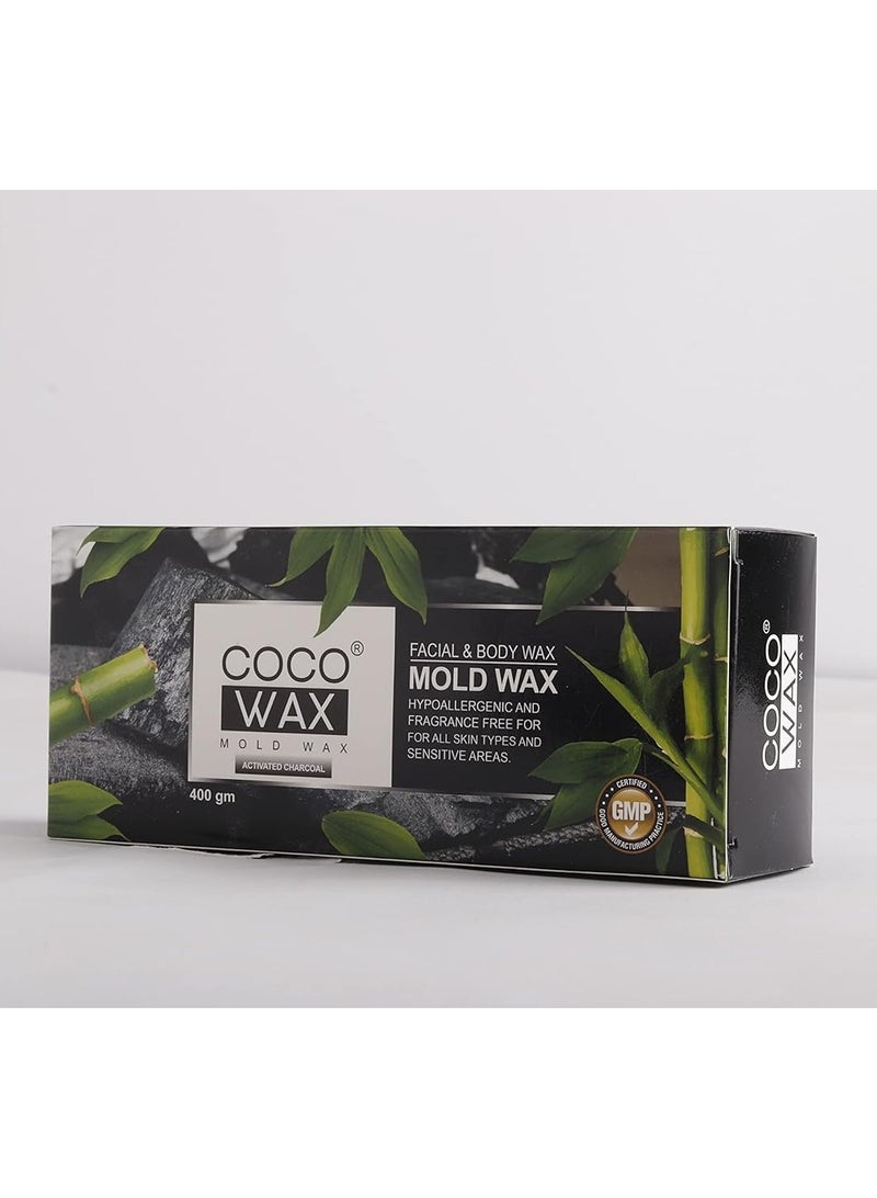 Coco FACIAL & BODY WAX Activated Charcoal 400gm - Image 4