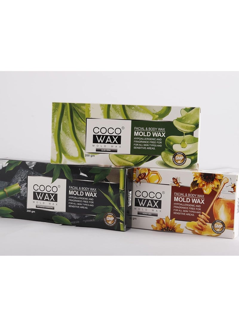 Coco FACIAL & BODY WAX Activated Charcoal 400gm - Image 5