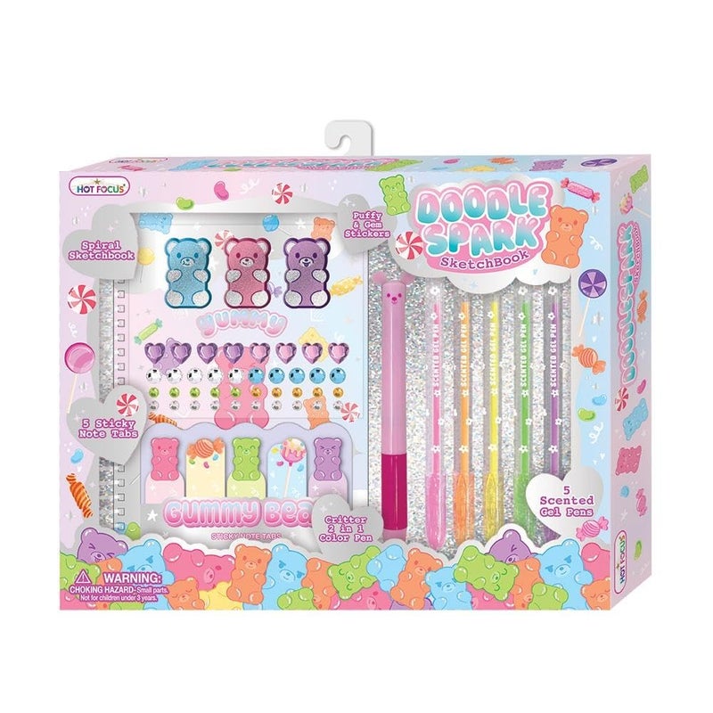 Hot Focus - Gummy Bear Doodle Spark Sketchbook Set - 207GB