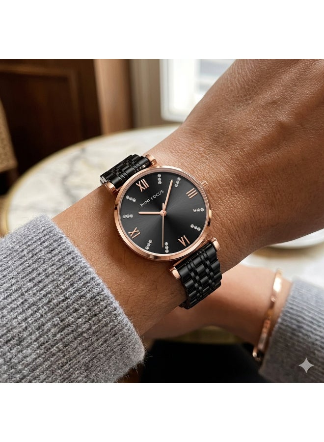MF0335L.05 Women Quartz Analog Watch Stainless Steel Gold - Image 2
