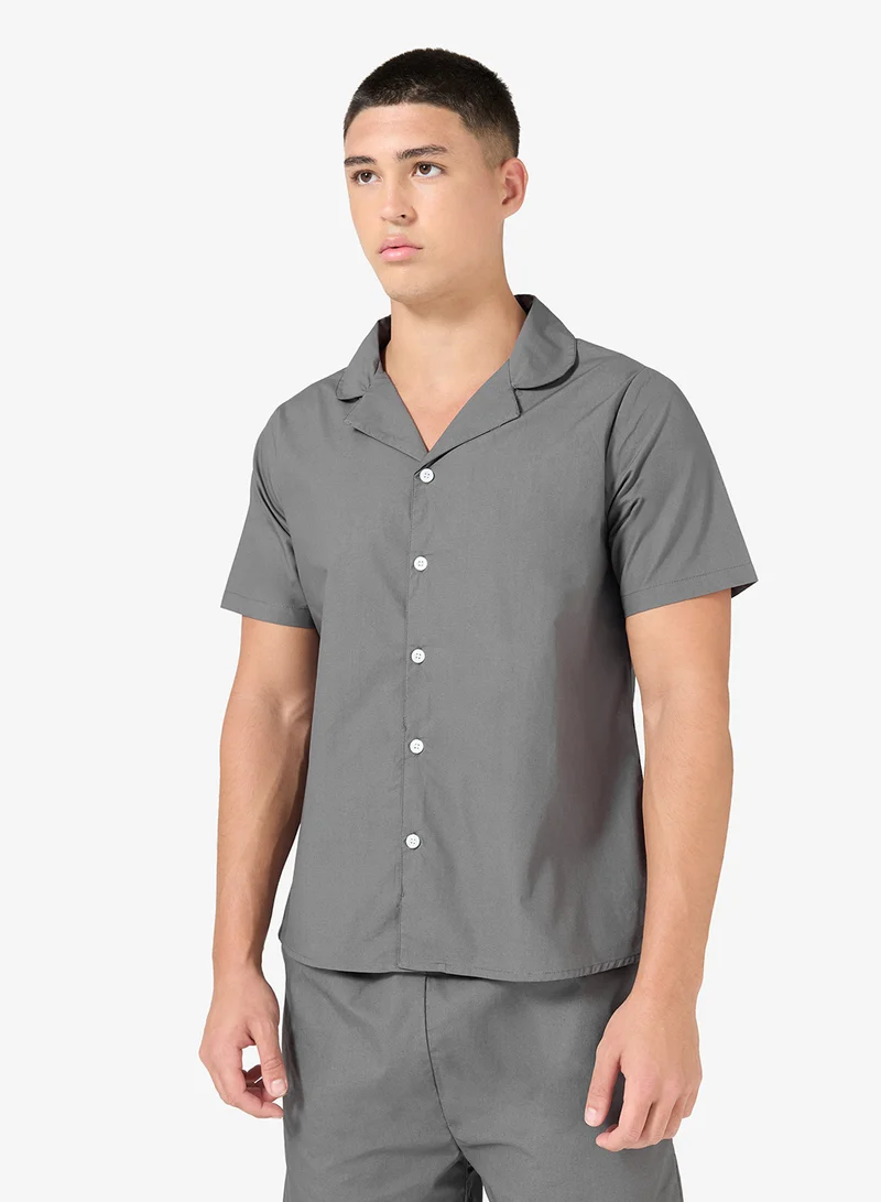 Seventy Five  Nightwear Shirt & Shorts Set for Men | Best Price UAE