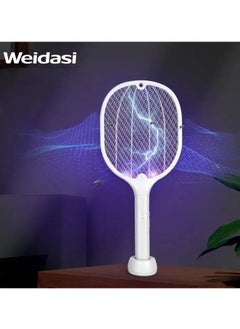 WEIDASI Rechargeable Mosquito Bat Zapper with USB Cable and Stand  - Image 1