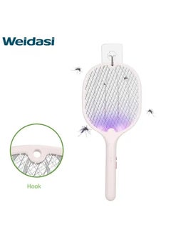 WEIDASI Rechargeable Mosquito Bat Zapper with USB Cable and Stand  - Image 3