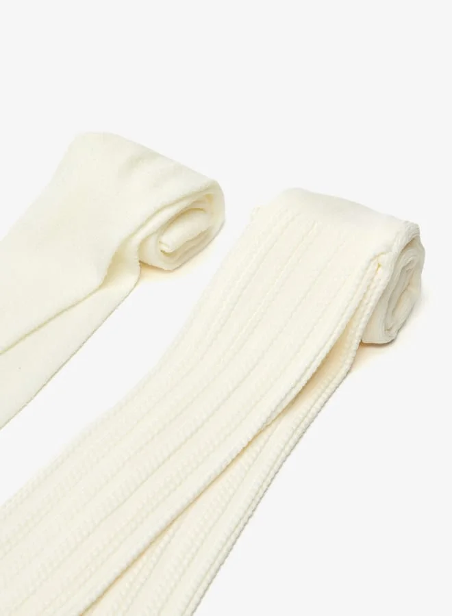 ليتل ميسي جوارب متنوعة للبنات - طقم من قطعتين