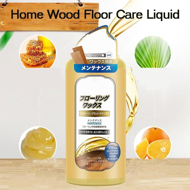 klarako Home Wood Floor Care Liquid Wax, Beeswax for Wood, 10.5 Oz Wood Floor Cleaner and Polish,Beeswax Furniture Polish, Beeswax Spray Furniture Polish (1BOX) - Image 2
