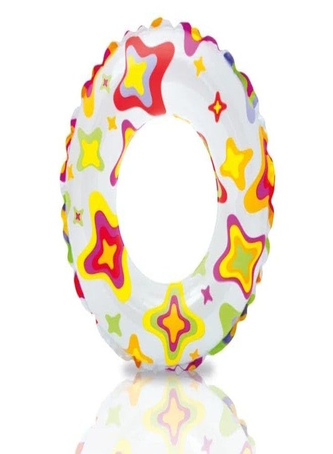 DHARNIX Swimming Printed Safety Pool Ring Tube | Fun & Secure Inflatable Float for Kids, Boys, Girls & Adults | Vibrant Beach & Pool Raft (24 Inch) - Image 2