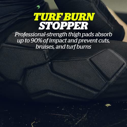 Storelli ExoShield Goalkeeper 3/4 Pants, High-Impact Protection, Sweat-Wicking, UV-Resistant Athletic Bottoms for Soccer & Heavy-Duty Sports, Black, Youth Medium - Image 3