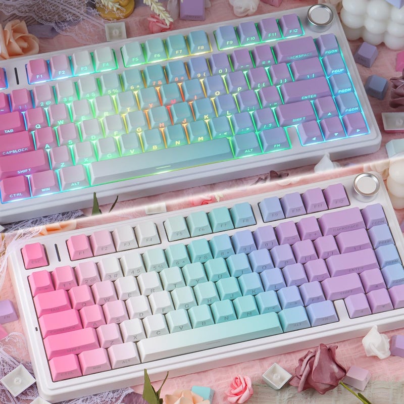 JOMKIZ Y2K Aesthetic 133 Key PBT Keycap Set, Cherry Profile, Side-Legend Shine Through, Dye-Sublimation for 60%, 65%, 75%, 100% Cherry MX Mechanical Keyboard - Image 5