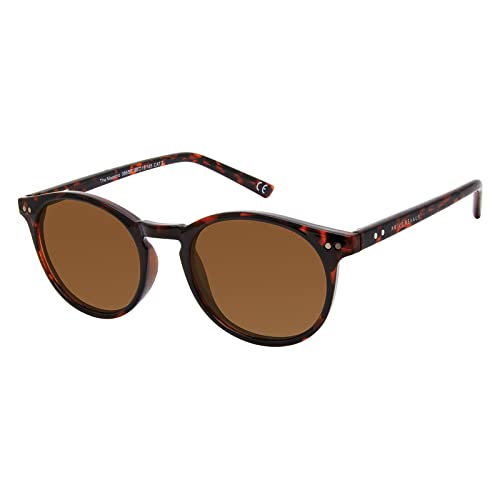 PRIVÉ REVAUX Prive Revaux The Maestro Classic Round Sunglasses – Handcrafted, Polarized,100% UV Protection – For Men & Women – Havana - Image 1