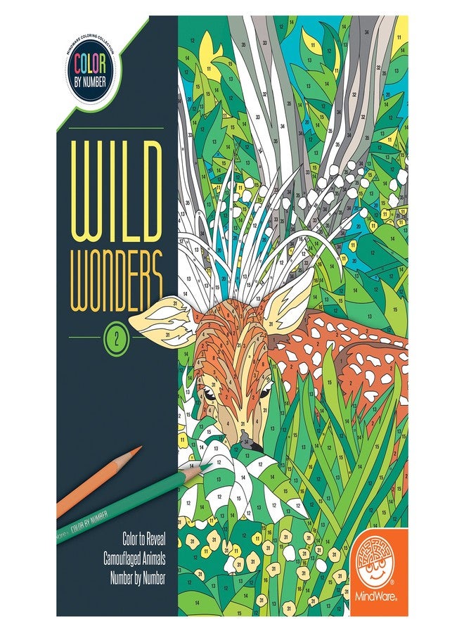 Mindware Color by Number Wild Wonders (Book 2) - Image 1