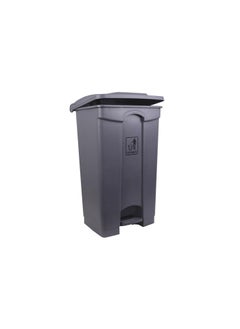 VINSTAR 87 LTR Garbage Trash Can with Centre Pedal, High Density Polyethylene (HDPE) Heavy-Duty Dust Bin (GREY)  - Image 1